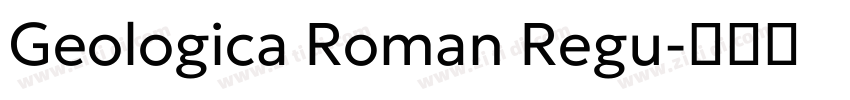 Geologica Roman Regu字体转换